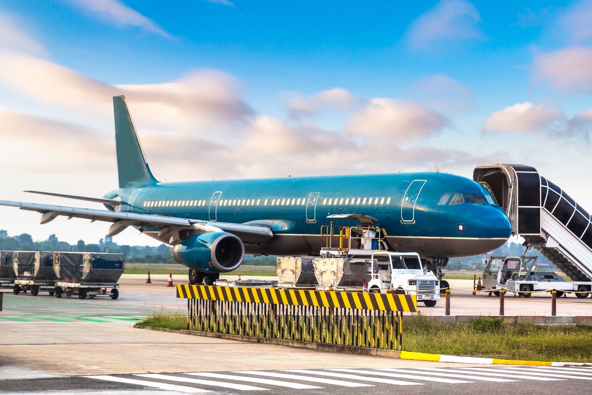 Vietnam Airlines' Aircraft at Hanoi Airport