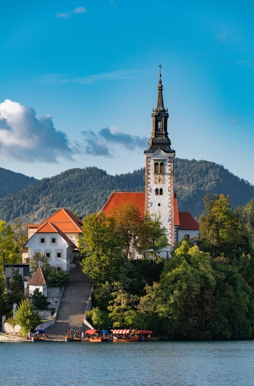 Assumption of Mary Church on Bled Island, Slovenia